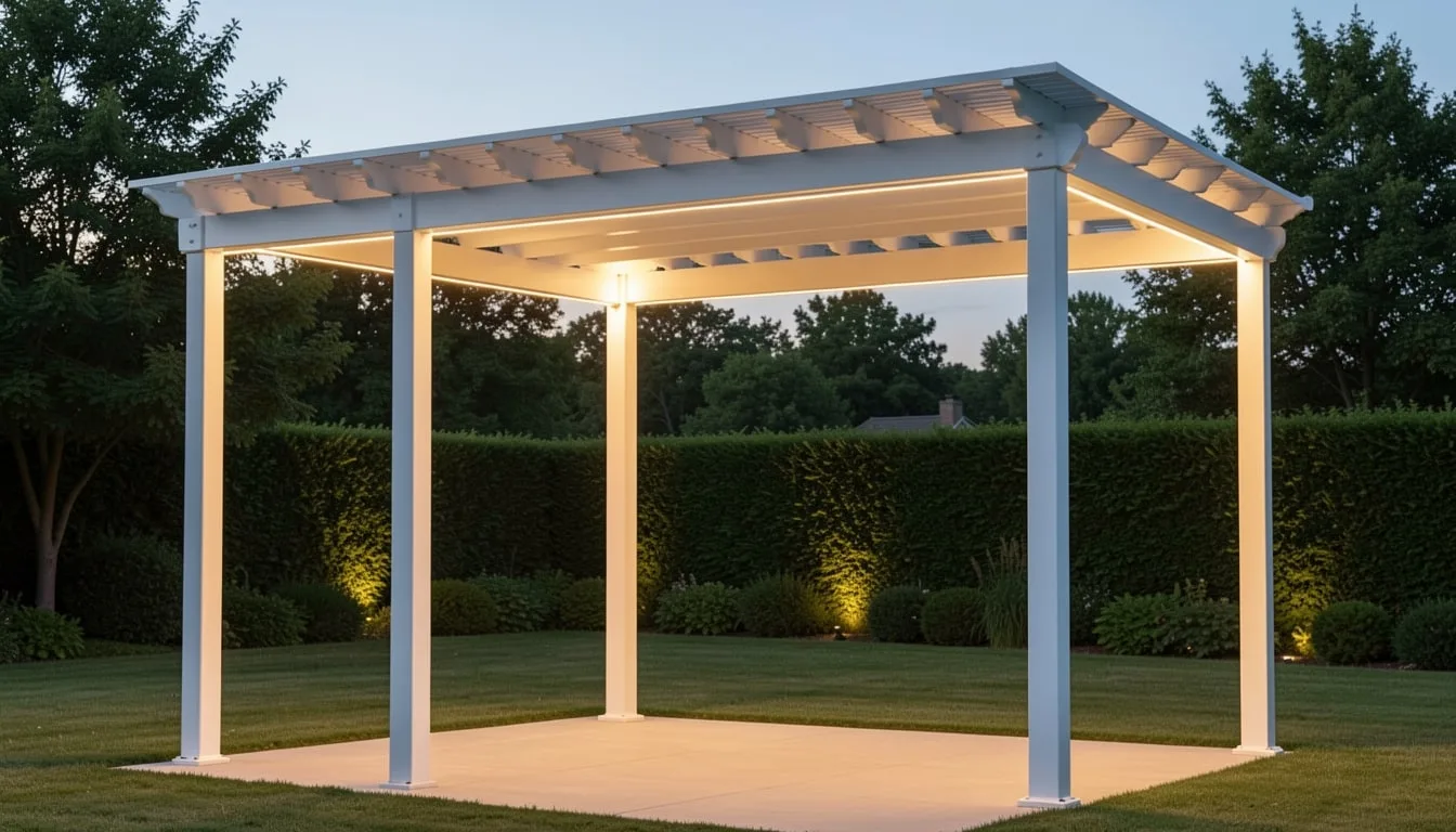 Pergola motorizzata ed elettrica — colore Bianco